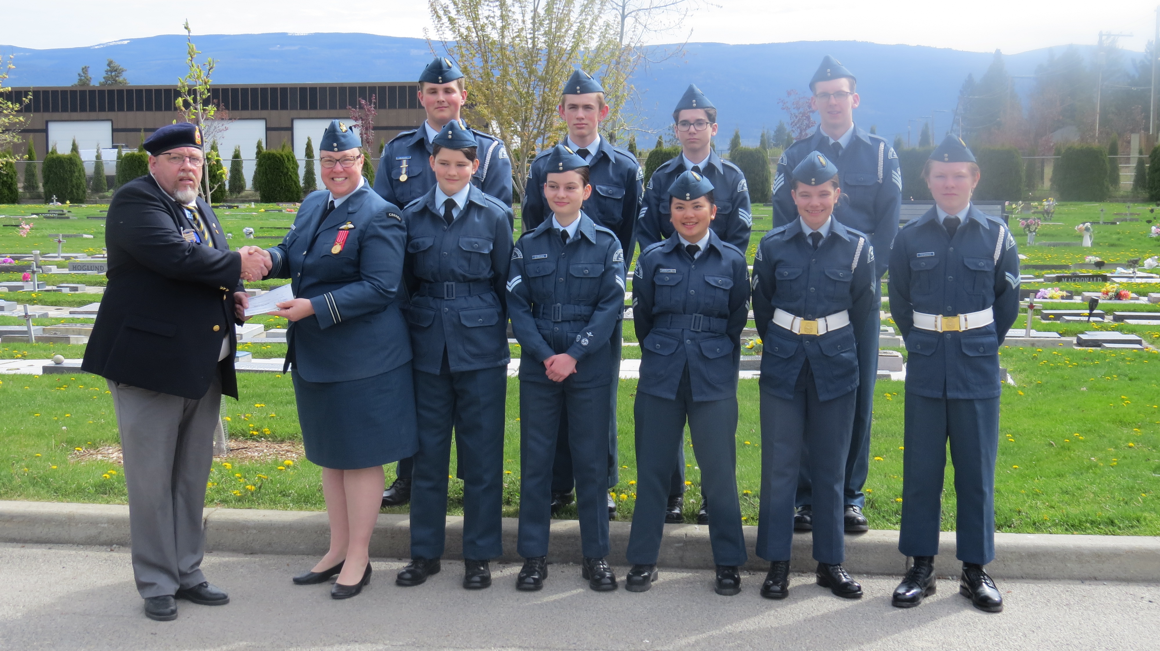 Cadets-VEDay Donation